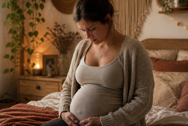 femme enceinte inquiète