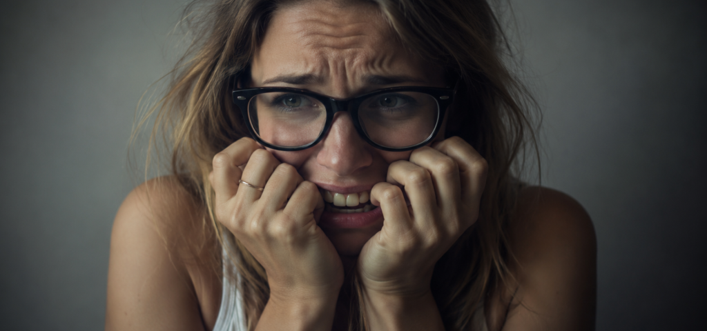 femme anxieuse stressee